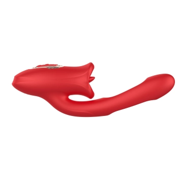 Stymulator łechtaczki Bite Mouth 3.0 silikonowy z ruchem języka USB