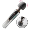 Masażer wand metaliczny silikonowy B Series Cute USB 24 cm