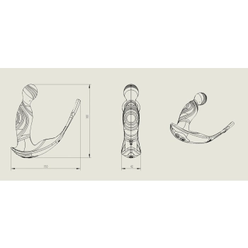 Masażer prostaty falujący z pilotem B-Series Cute silikonowy USB 15 cm