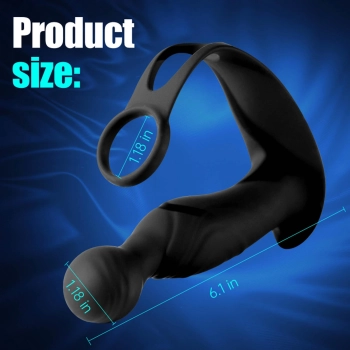 Masażer prostaty falujący z pilotem B-Series Cute silikonowy USB 15 cm