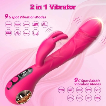Wibrator króliczek punktu G B-Series Cute silikonowy USB 22 cm