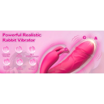 Wibrator króliczek punktu G B-Series Cute silikonowy USB 22 cm