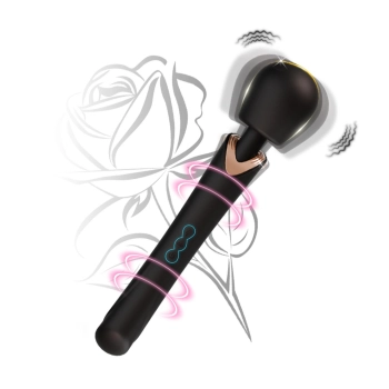 Masażer wibracyjny silikonowy Perfect Wand czarny USB