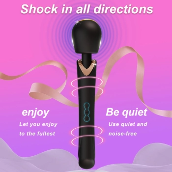 Masażer wibracyjny silikonowy Perfect Wand czarny USB
