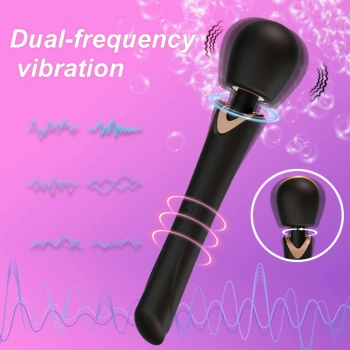 Masażer wibracyjny silikonowy Perfect Wand czarny USB
