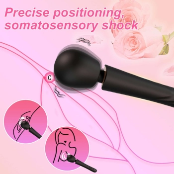 Masażer wibracyjny silikonowy Perfect Wand czarny USB