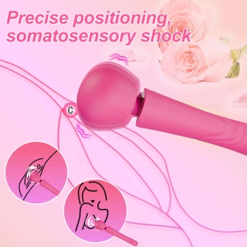 Masażer wibracyjny Perfect Wand różowy silikonowy USB