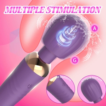 Stymulator łechtaczki silikonowy Little Fairy Wand fioletowy 14 cm