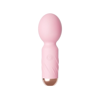 Mini masażer wibracyjny Cute silikonowy różowy USB