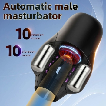 Automatyczny masturbator Cyclone Spinner Elite z rotacją i wibracją USB