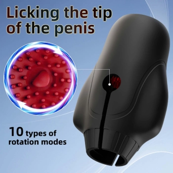 Automatyczny masturbator Cyclone Spinner Elite z rotacją i wibracją USB
