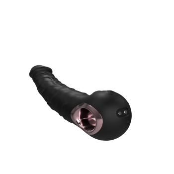 Wibrator Jump-O czarny silikonowy realistyczny USB wodoodporny
