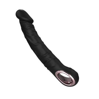 Wibrator Jump-O czarny silikonowy realistyczny USB wodoodporny
