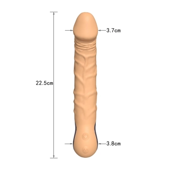 Wibrator Jump-O czarny silikonowy realistyczny USB wodoodporny