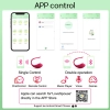 Jajeczko wibrujące App Love z aplikacją czerwone silikonowe 9,6 cm