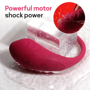 Jajeczko wibrujące App Love z aplikacją czerwone silikonowe 9,6 cm
