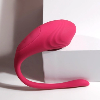 Jajeczko wibrujące App Love z aplikacją czerwone silikonowe 9,6 cm