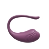 Jajeczko silikonowe wibrujące z aplikacją App Love Egg fioletowe 9,6 cm