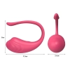 Jajeczko silikonowe wibrujące z aplikacją App Love Egg fioletowe 9,6 cm