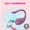Jajeczko silikonowe wibrujące z aplikacją App Love Egg fioletowe 9,6 cm