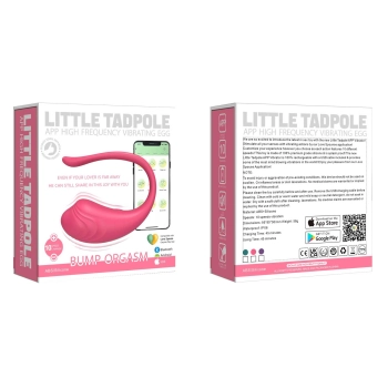 Jajeczko silikonowe wibrujące z aplikacją App Love Egg fioletowe 9,6 cm