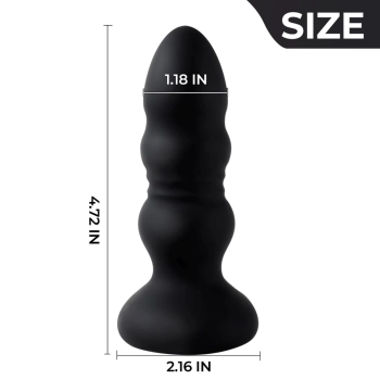 Wibrujący korek analny oświetleniowy silikonowy wodoodporny B Series Cute