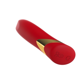 Wibrator szminkowy silikonowy czerwony B Series Cute USB 10 cm