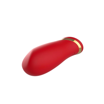 Wibrator szminkowy silikonowy czerwony B Series Cute USB 10 cm