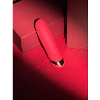 Wibrator szminkowy silikonowy czerwony B Series Cute USB 10 cm