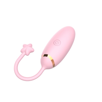 Jajko wibrujące z aplikacją B Series Cute silikonowe 8 cm