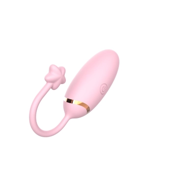 Jajko wibrujące z aplikacją B Series Cute silikonowe 8 cm