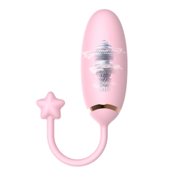 Jajko wibrujące z aplikacją B Series Cute silikonowe 8 cm