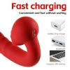 Wibrator posuwisty Róża z liżącym języczkiem punkt G B Series Cute USB