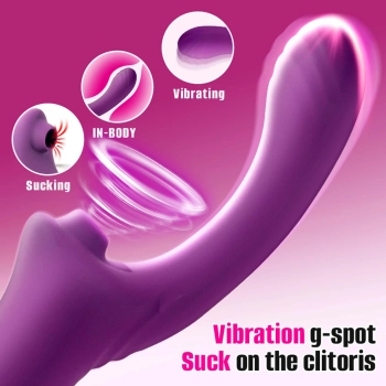 Wibrator ssący punktu G B Series Cute fioletowy USB
