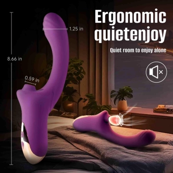 Wibrator ssący punktu G B Series Cute fioletowy USB