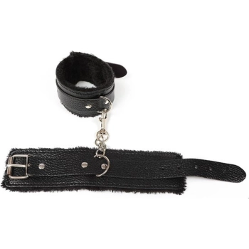 Fetish Fever - Cuffs With Fur - Black