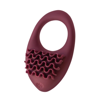 Pierścień wibrujący Pure Passion Stellar silikonowy czerwony 7,5 cm