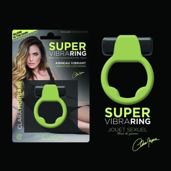 Pierścień wibrujący fosforyzujący Clara Morgane silikonowy