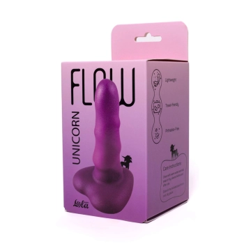 Dildo silikonowe Flow Unicorn Mini fioletowe