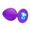 Plug-Anal Emotions Cutie Small PURPLE light Blue crystal
