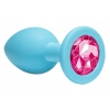 Plug-Anal Plug Emotions Cutie Medium Turquoise Pink crystal
