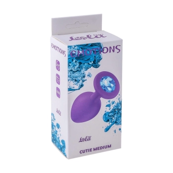 Plug-Anal Plug Emotions Cutie Medium Purple Blue crystal