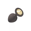 Plug-Anal Plug Emotions Cutie Medium Black golden crystal