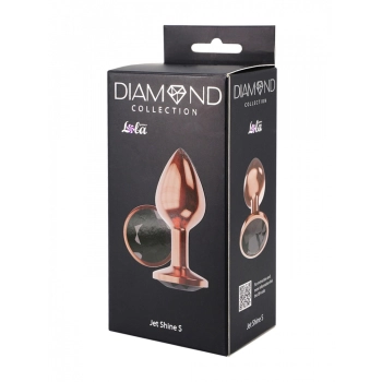 Korek analny Diamond Shine S Lola Games różowe złoto 7,2 cm