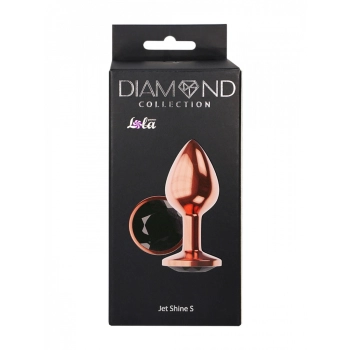 Korek analny Diamond Shine S Lola Games różowe złoto 7,2 cm