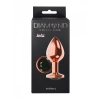 Korek analny metalowy Diamond Shine L różowe złoto 8,3 cm