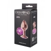 Plug-Butt Plug Diamond Amethyst Shine S Rose Gold