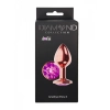 Plug-Butt Plug Diamond Amethyst Shine S Rose Gold