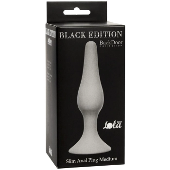 Korek analny silikonowy Lola Toys szary 11,5 cm