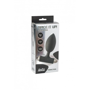 Vibrating Anal Plug Spice it up New Edition Perfection Black